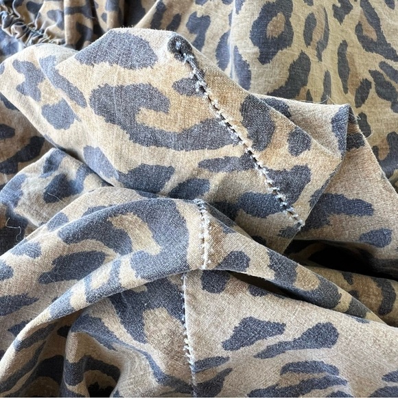 Ralph Lauren Aragon Leopard Print Twin Fitted Sheet Made in USA 100% Cotton - Picture 8 of 8